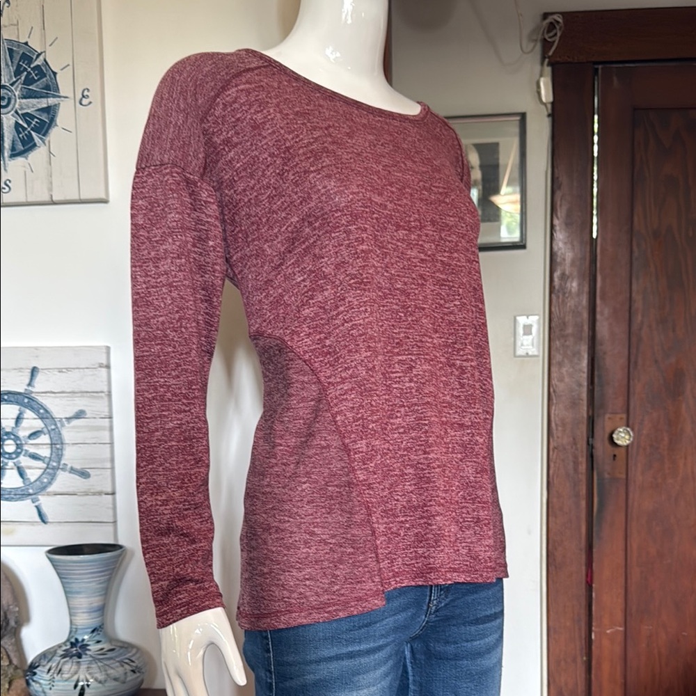 NWT Style&Co size small Women's Maroon Long Sleeve Top